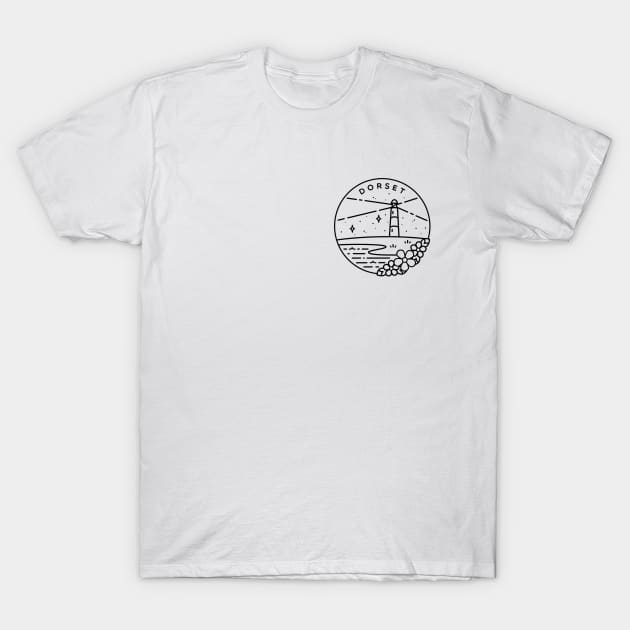 Dorset, South England Emblem - White T-Shirt by typelab